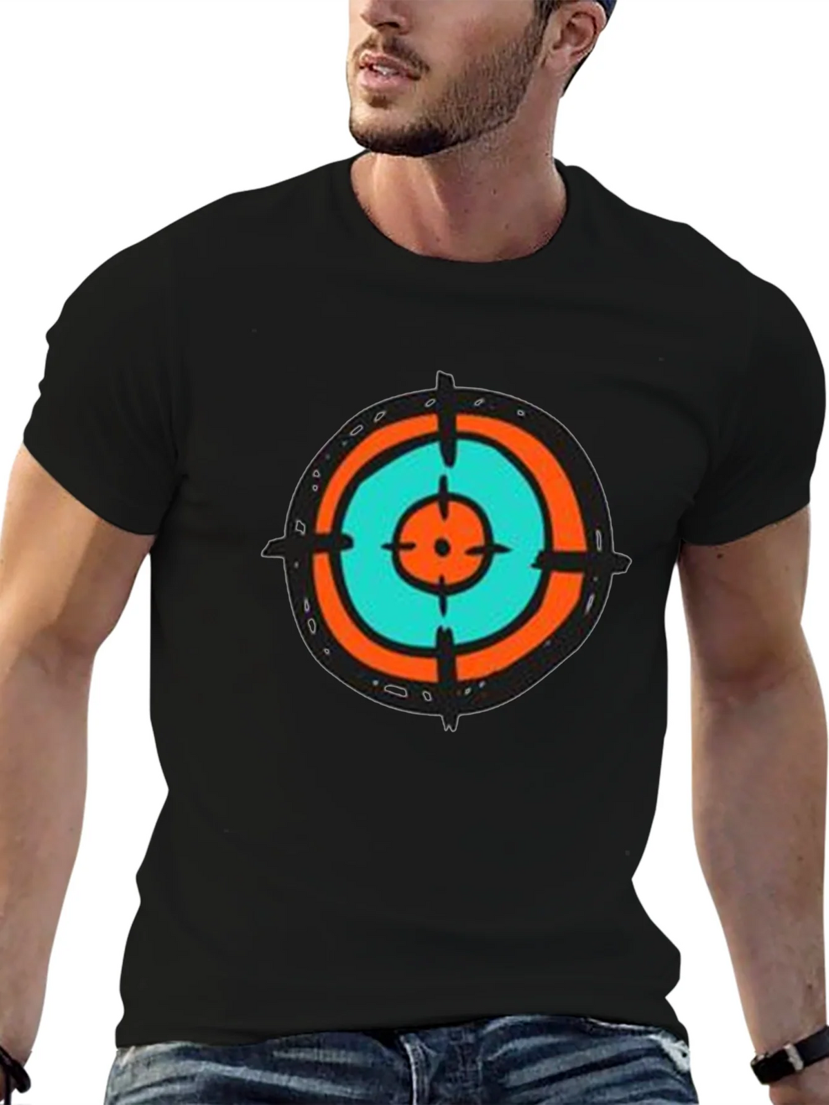 Target Tee - Abstract Graphic Print Crew Neck T-Shirt product image 9