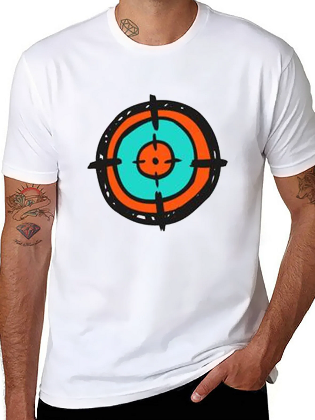 Target Tee - Abstract Graphic Print Crew Neck T-Shirt product image 10