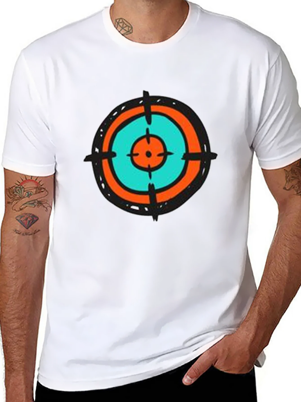 Target Tee - Abstract Graphic Print Crew Neck T-Shirt product image 10