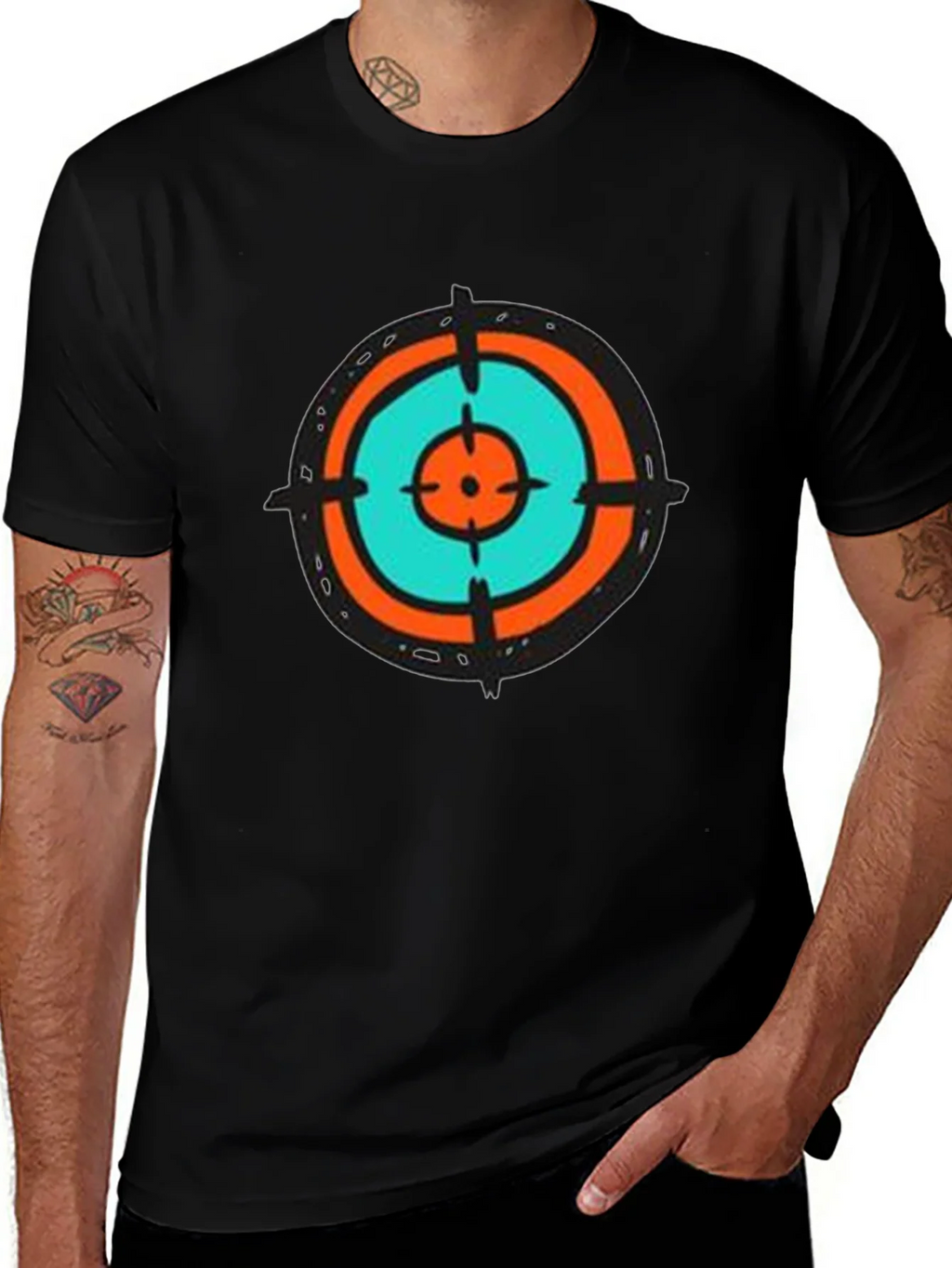 Target Tee - Abstract Graphic Print Crew Neck T-Shirt product image 1