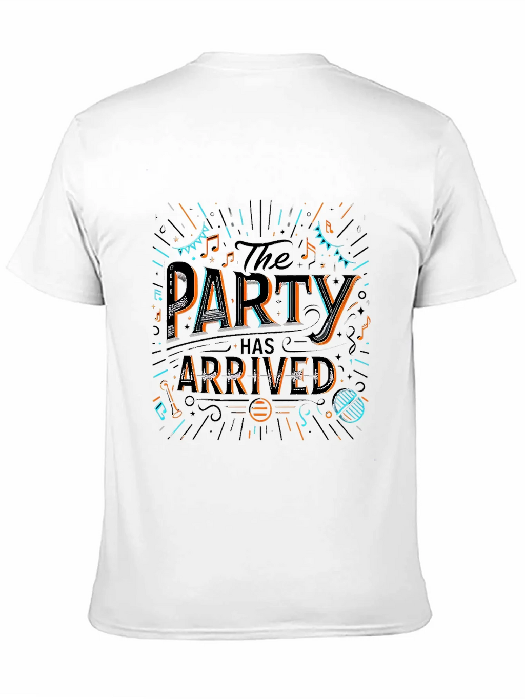 Party Has Arrived Graphic T-Shirt - Black product image 2