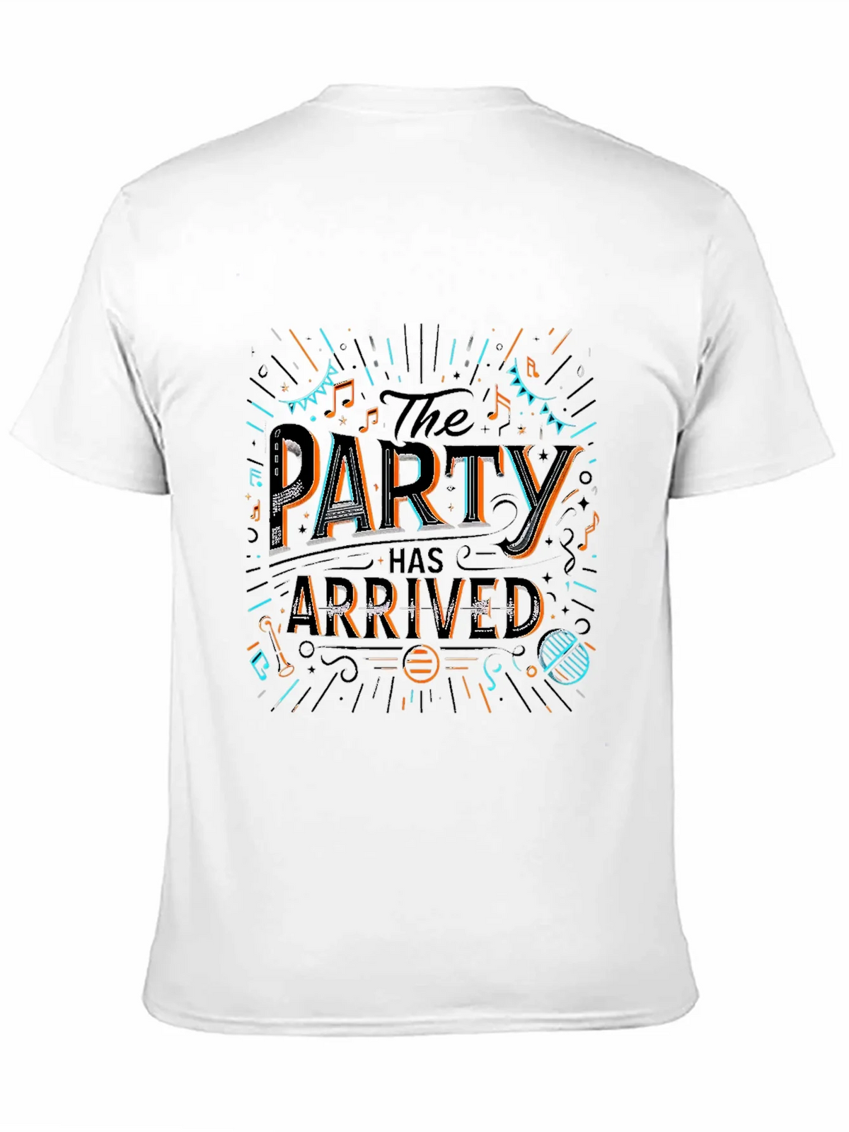 Party Has Arrived Graphic T-Shirt - Black product image 2