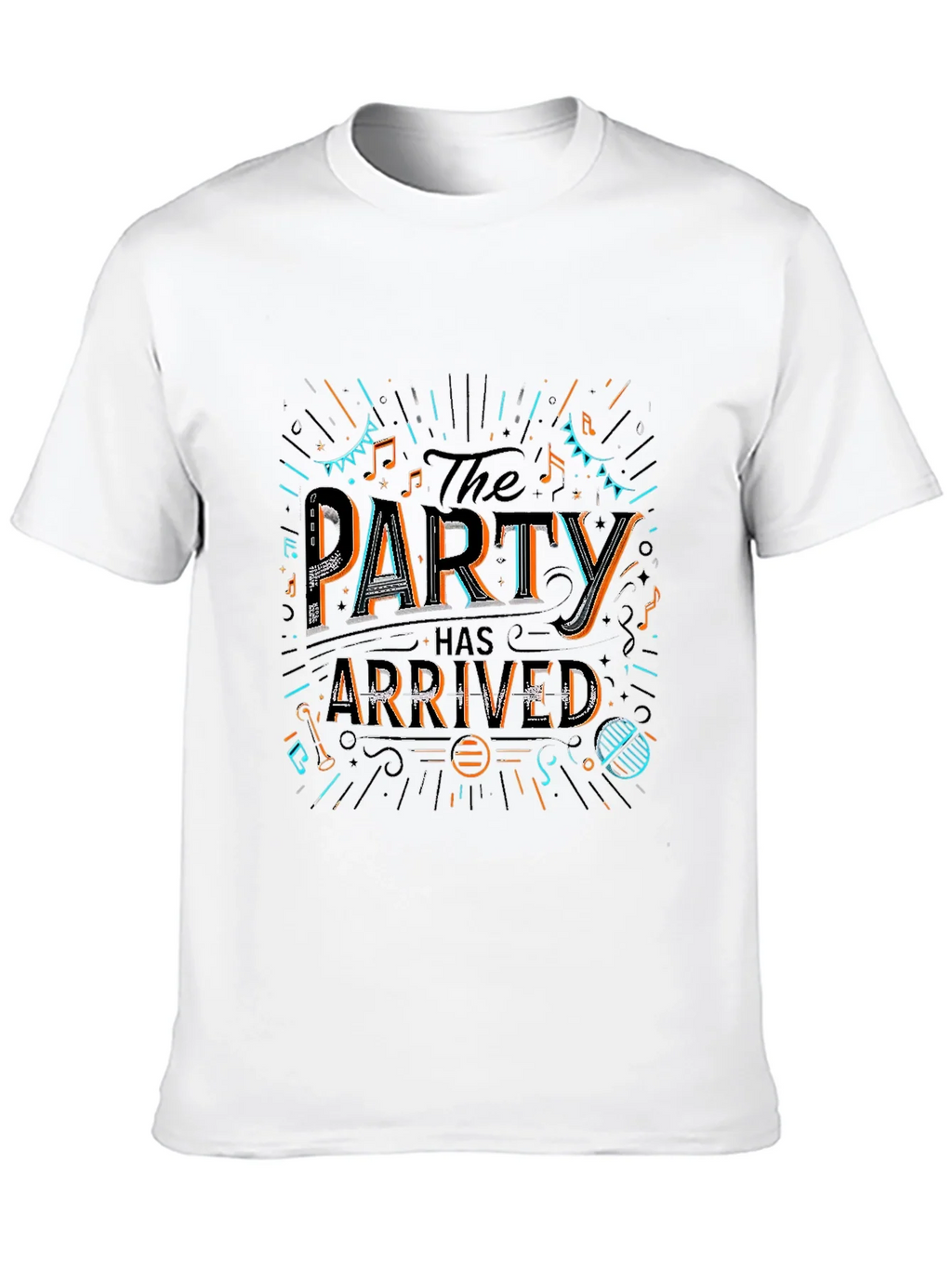 Party Has Arrived Graphic T-Shirt - Black product image 12