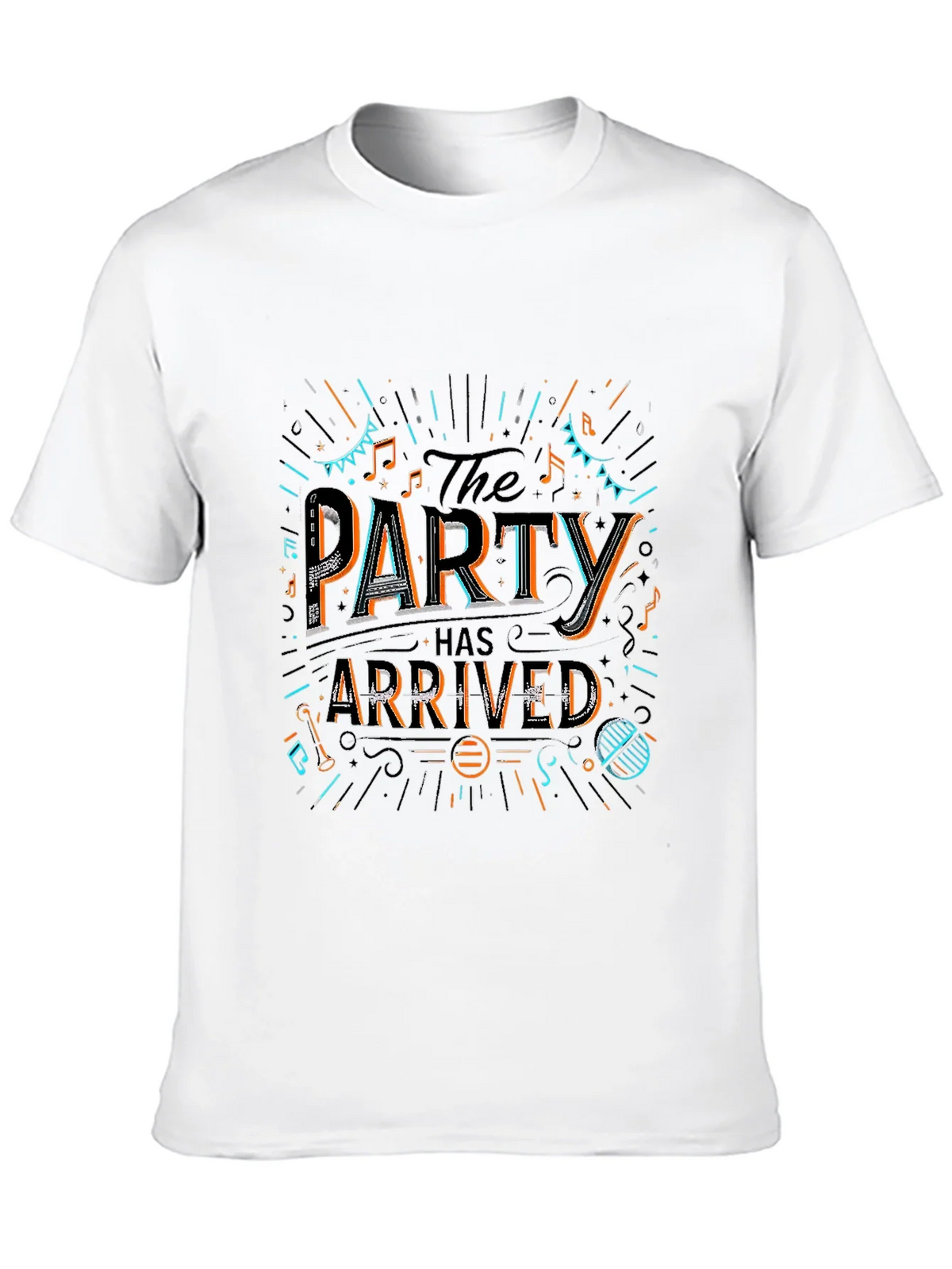 Party Has Arrived Graphic T-Shirt - Black product image 12