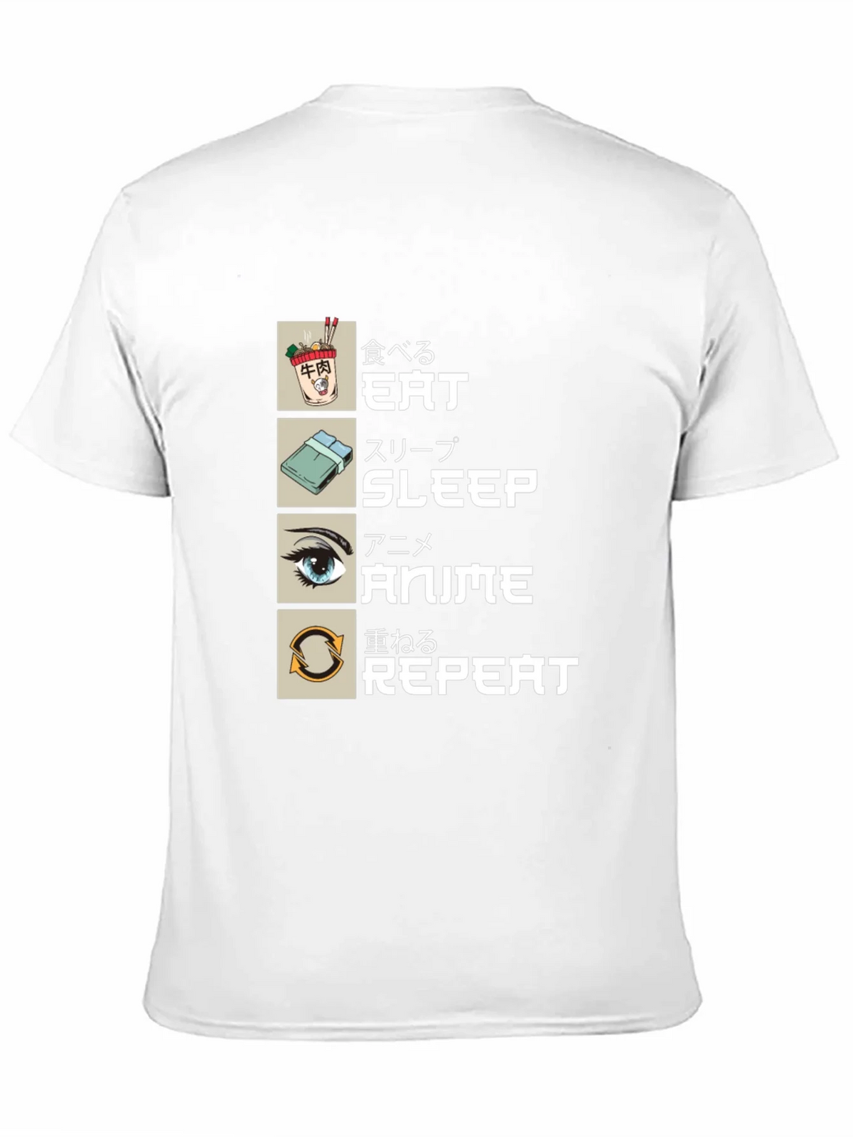 Eat Sleep Anime Repeat T-Shirt - Otaku Style product image 2