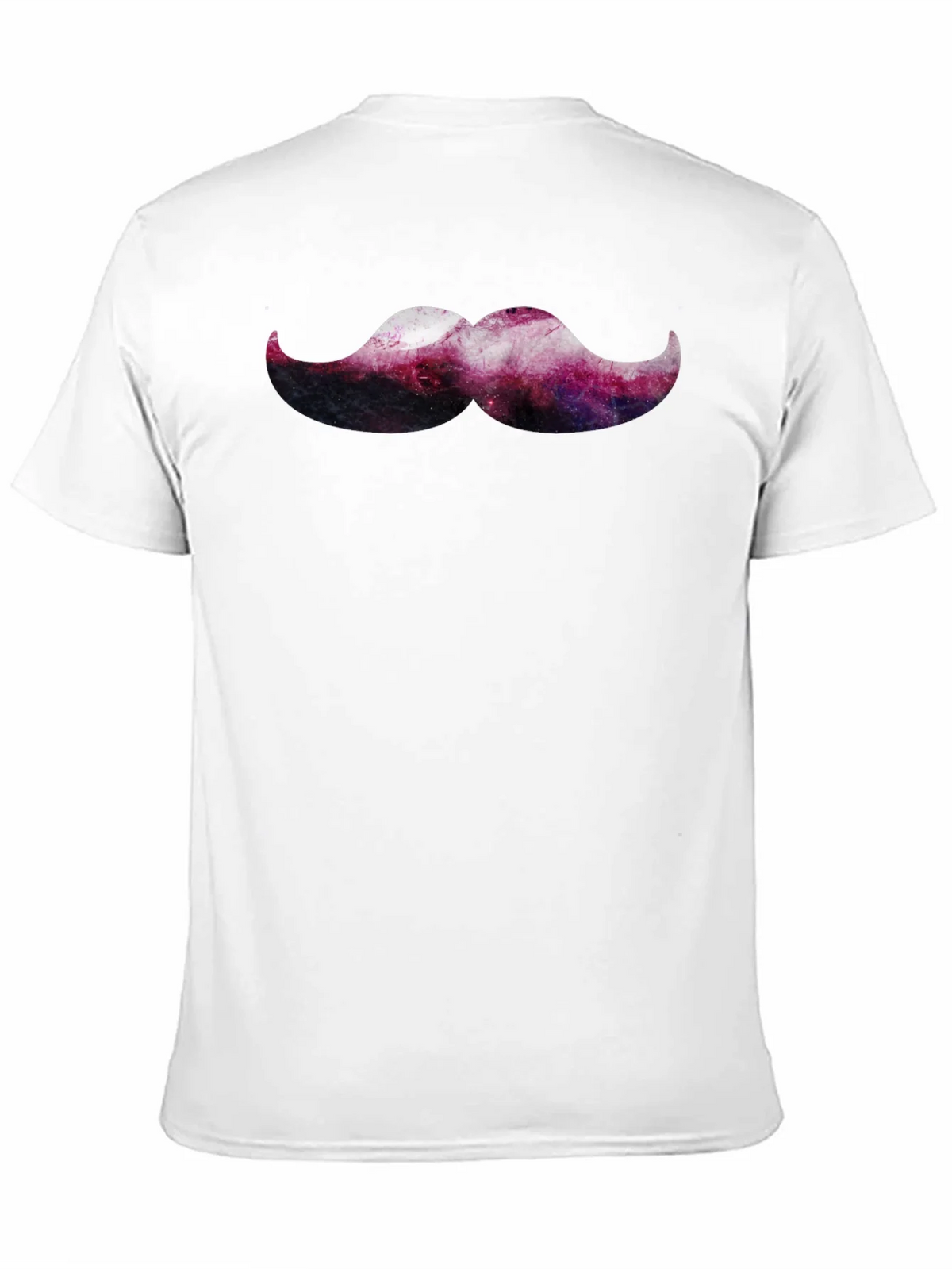 Cosmic Mustache Graphic Tee - Trendy Mens Black T-Shirt product image 2