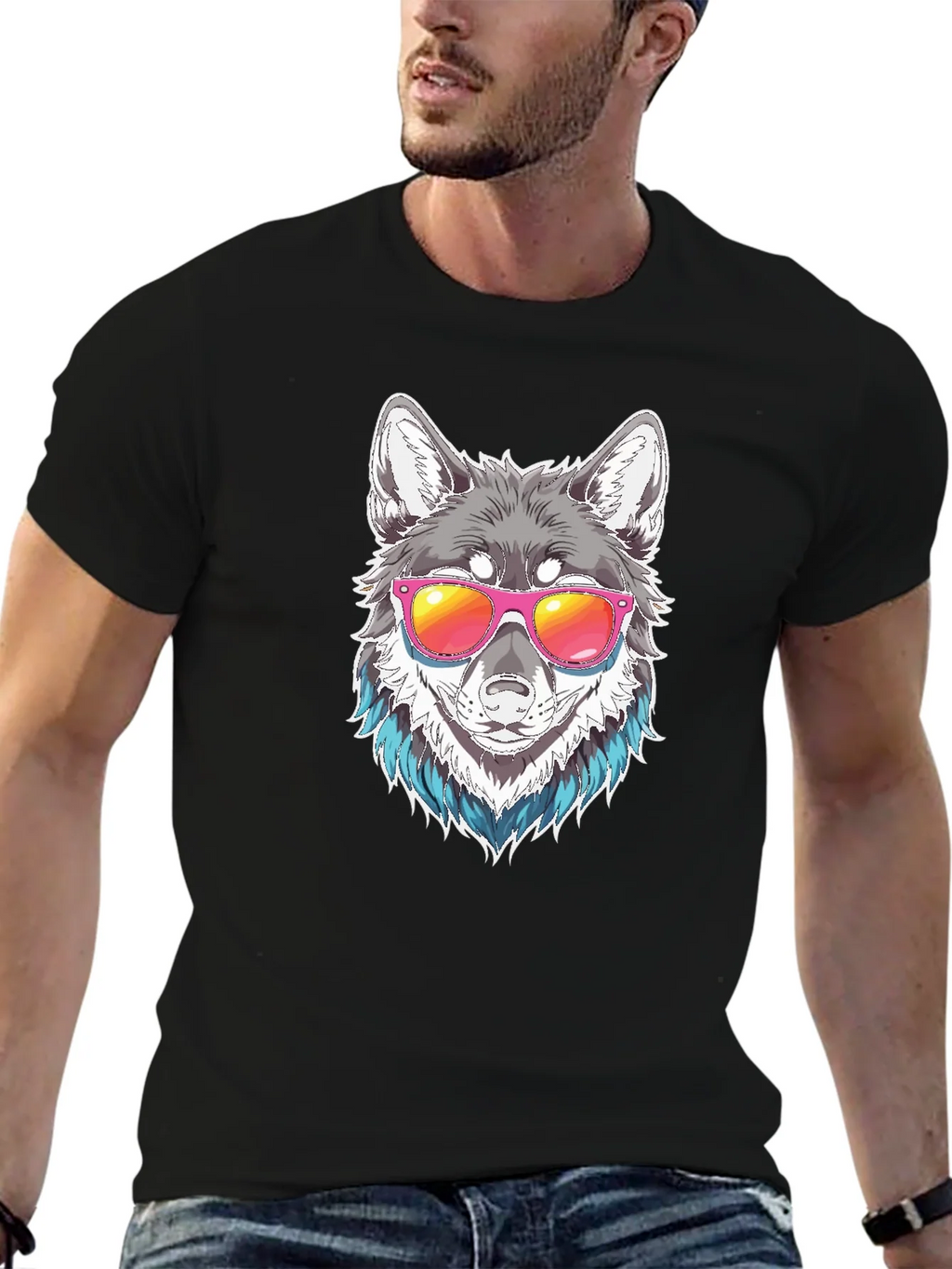 Cool Wolf Graphic Tee product image 9