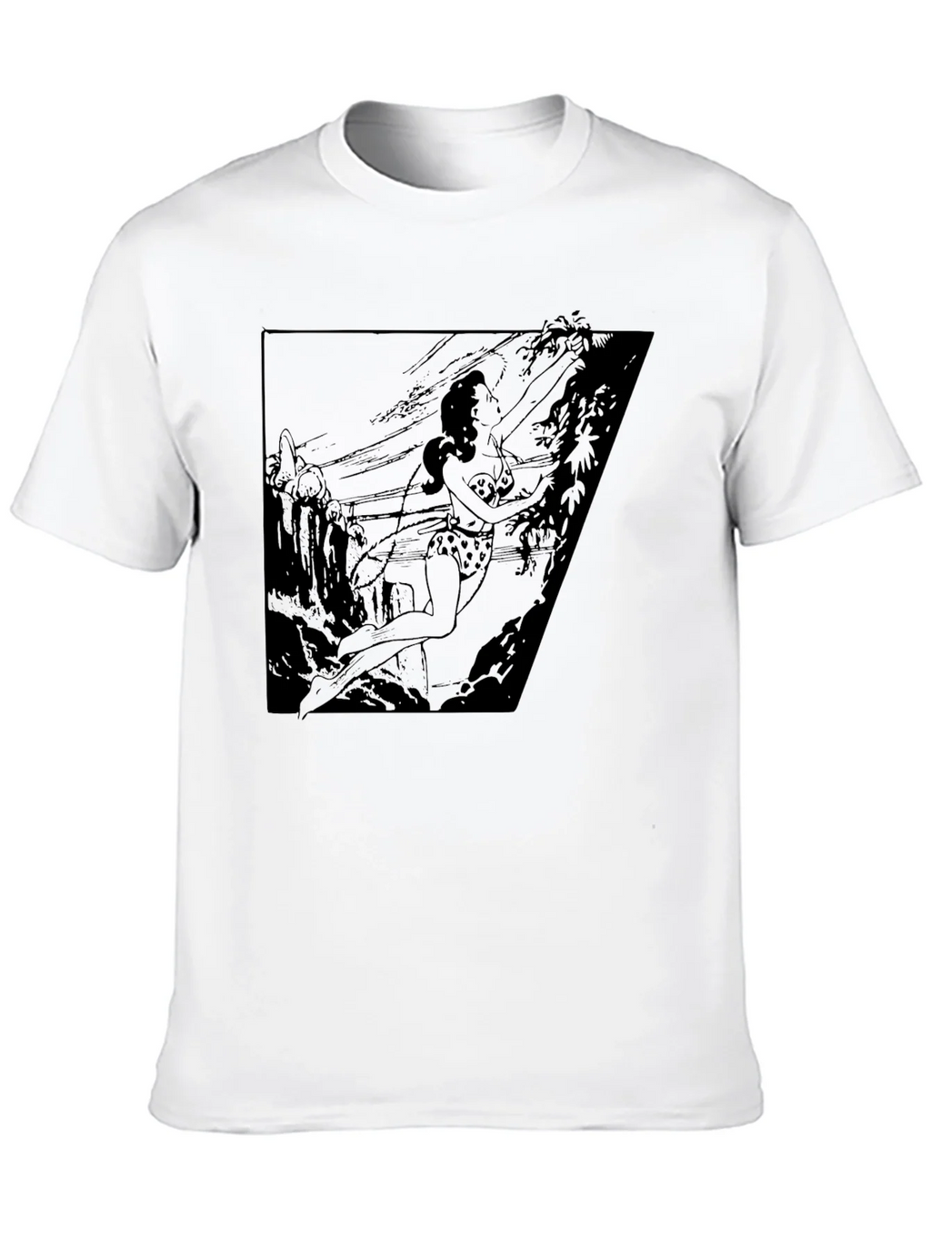 Jungle Girl Graphic Tee - Black Cotton T-Shirt product image 12