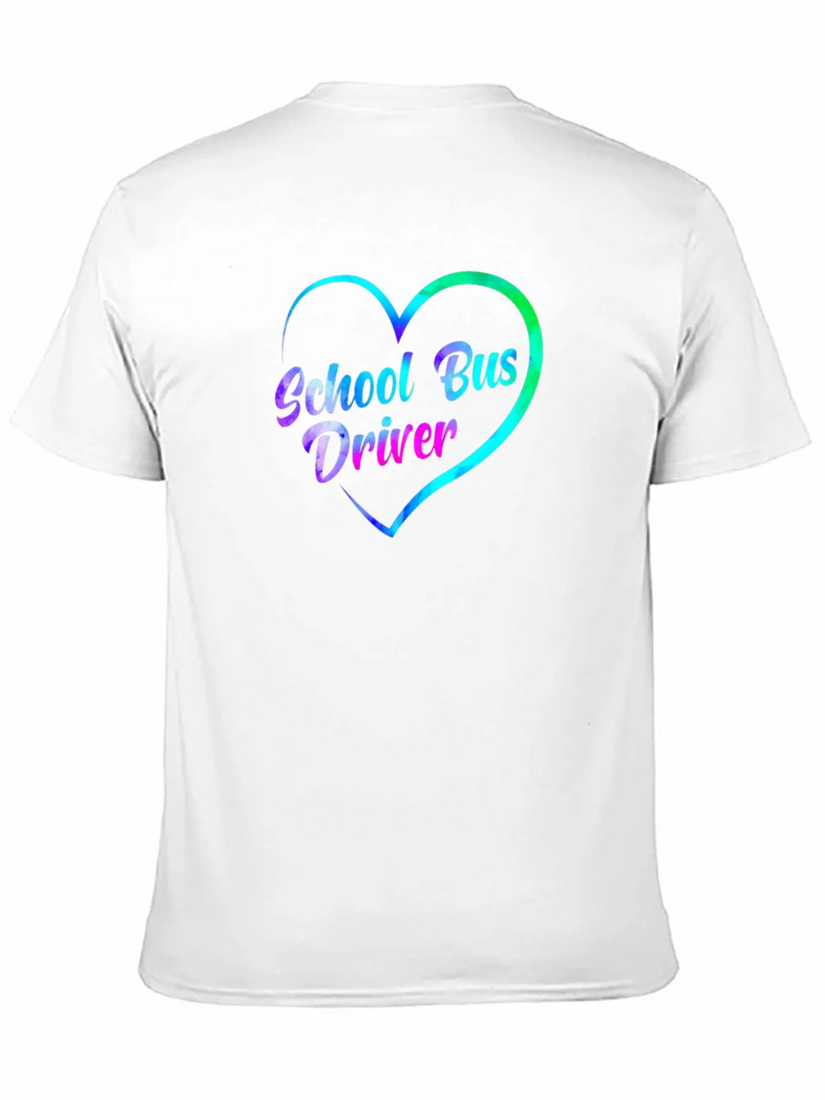 School Bus Driver Heart Graphic Tee - Black product image 2