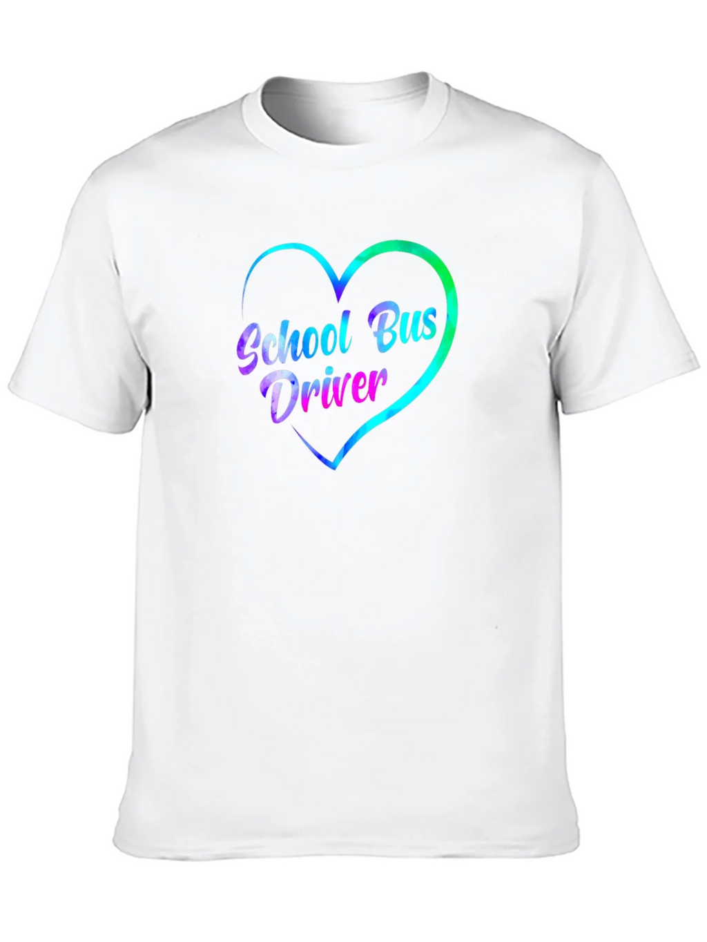 School Bus Driver Heart Graphic Tee - Black product image 12