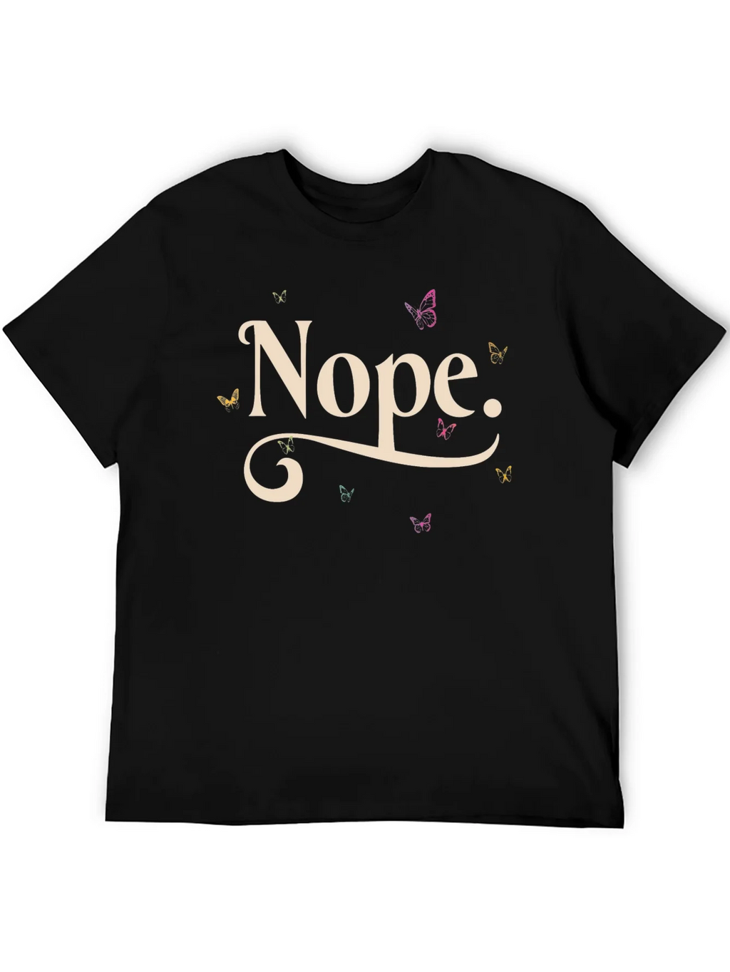 Nope Butterfly T-Shirt - Relaxed Fit Casual Tee product image 8