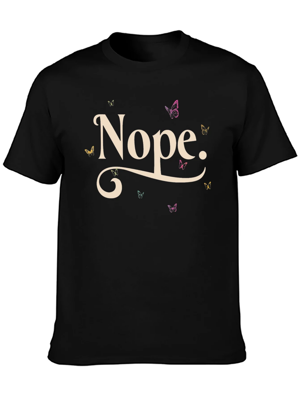 Nope Butterfly T-Shirt - Relaxed Fit Casual Tee product image 6