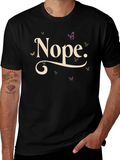 Nope Butterfly T-Shirt - Relaxed Fit Casual Tee product image 1
