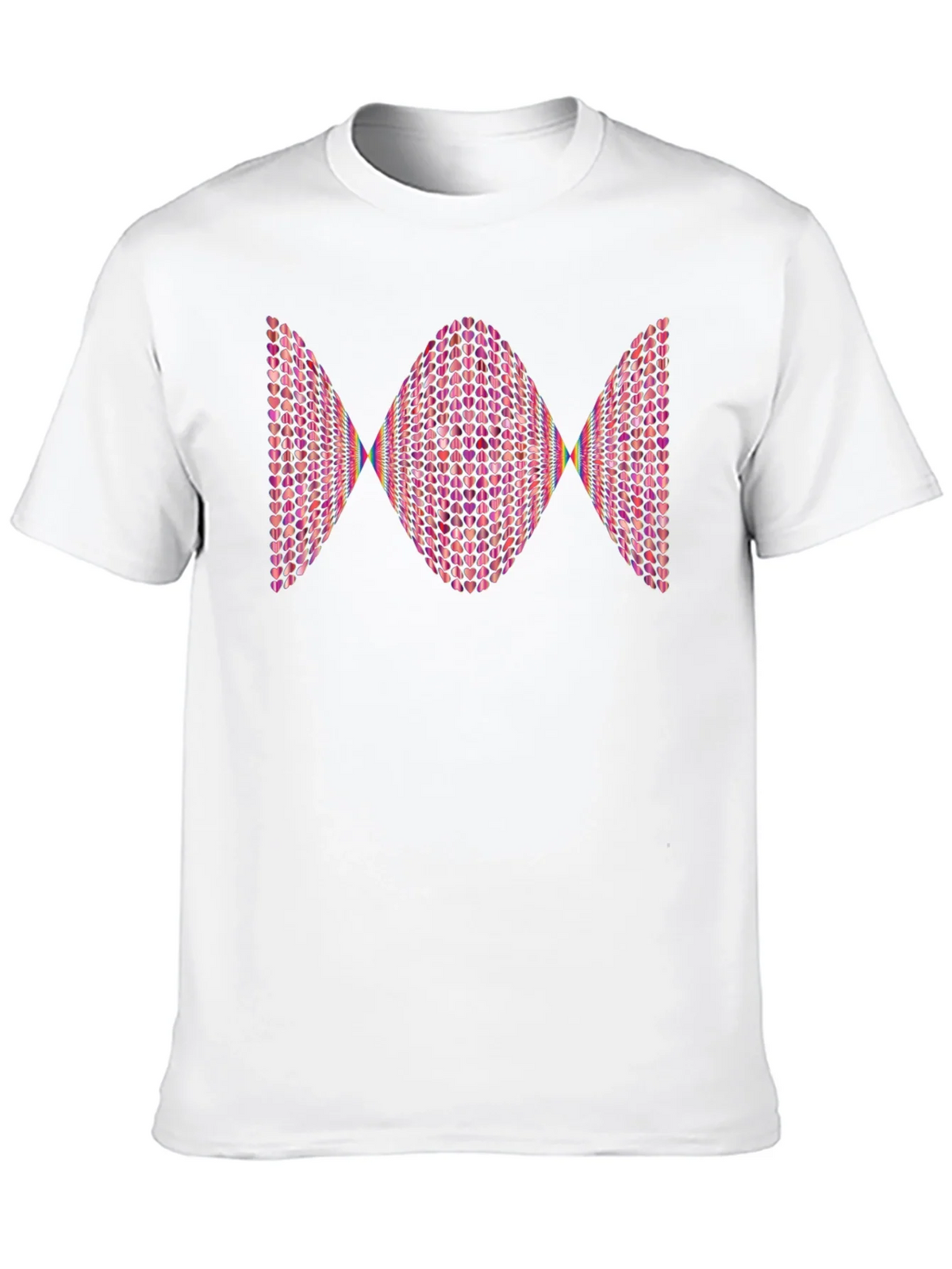 Heart Pattern Graphic Tee - Modern Design product image 12