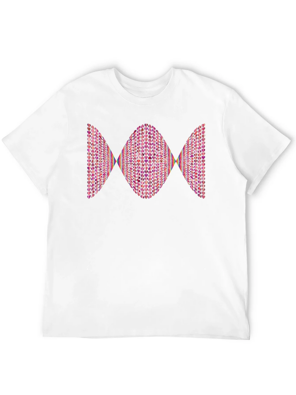 Heart Pattern Graphic Tee - Modern Design product image 3