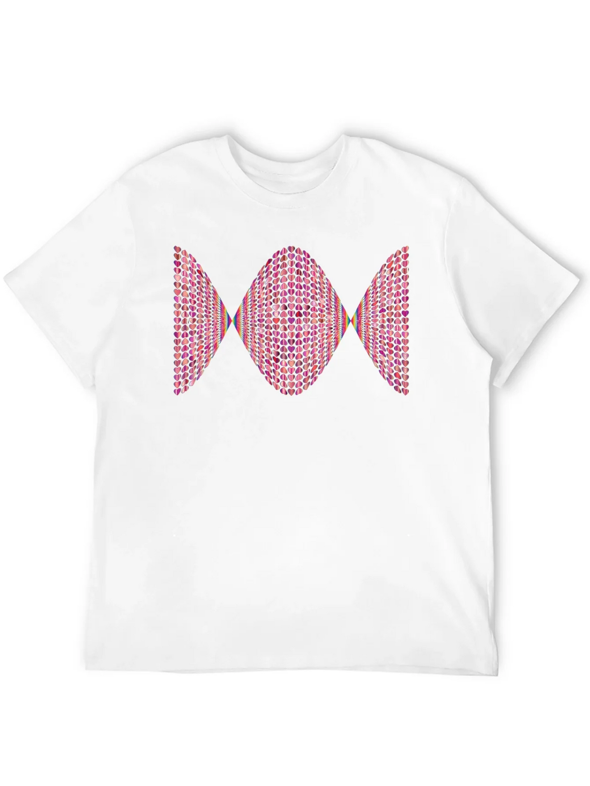 Heart Pattern Graphic Tee - Modern Design product image 3