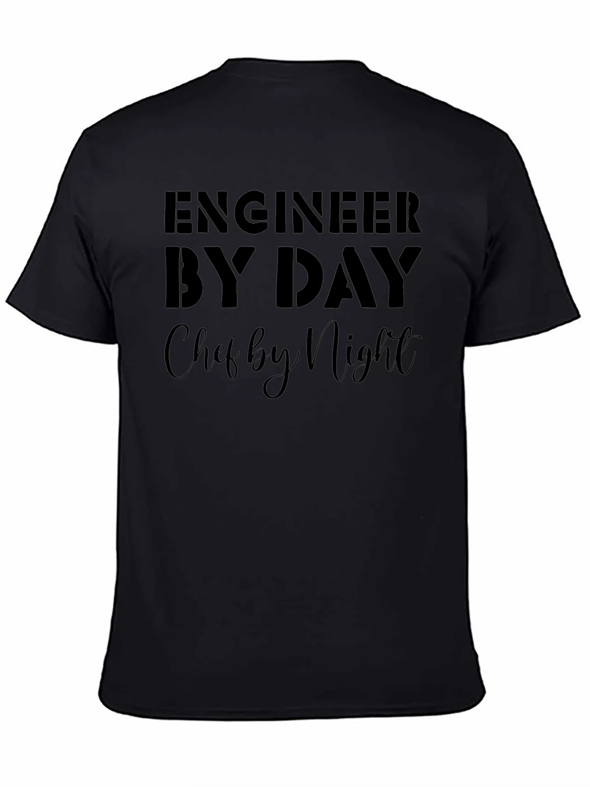 Engineer By Day Chef By Night Black T-Shirt product image 7