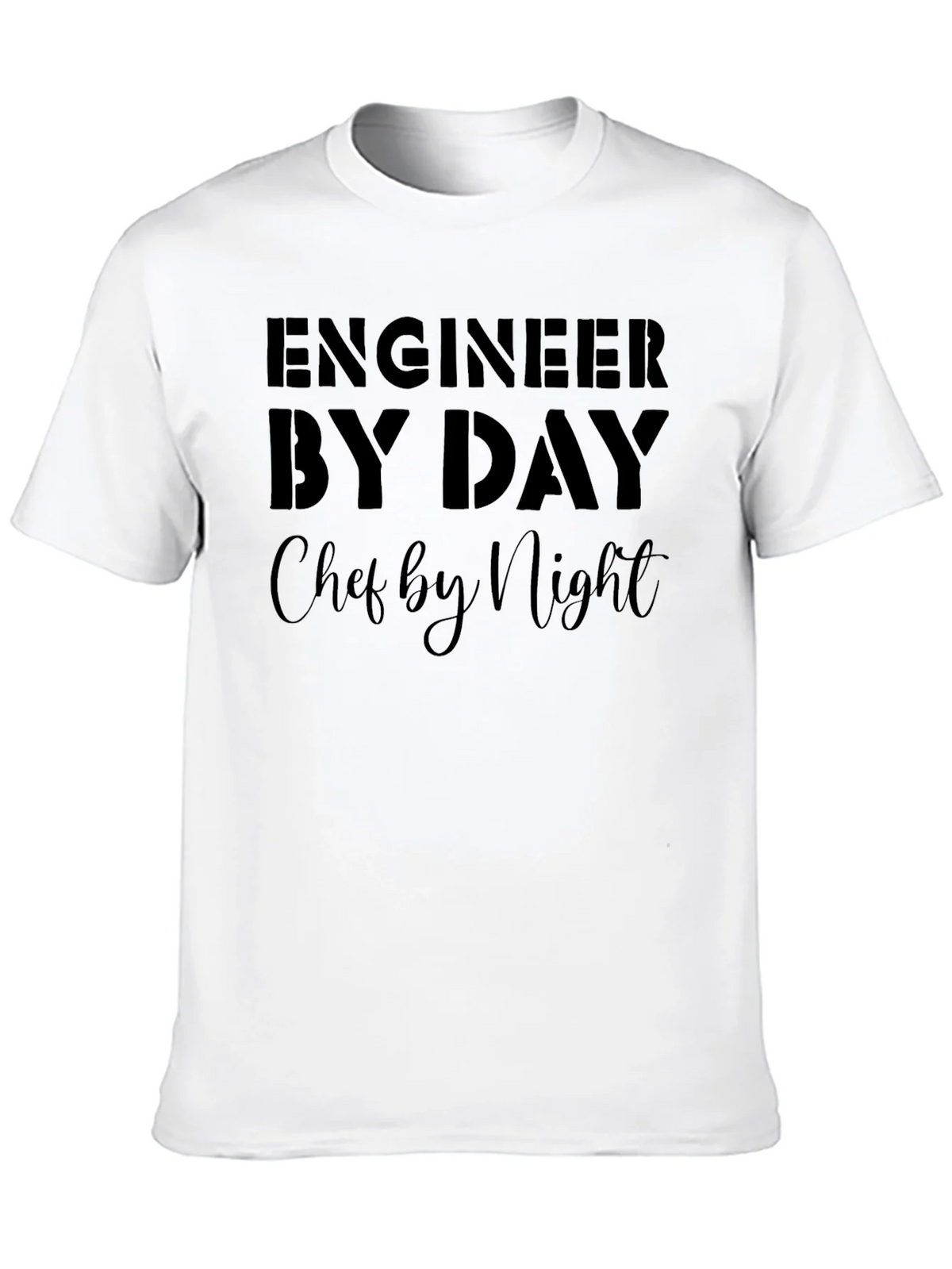 Engineer By Day Chef By Night Black T-Shirt product image 12