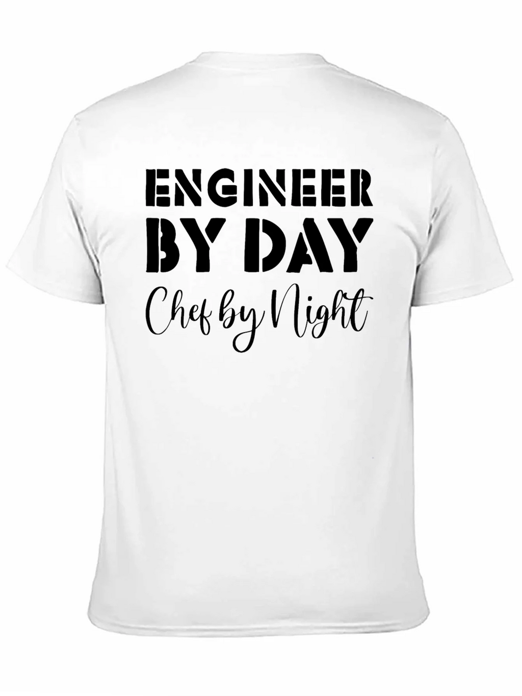 Engineer By Day Chef By Night Black T-Shirt product image 2