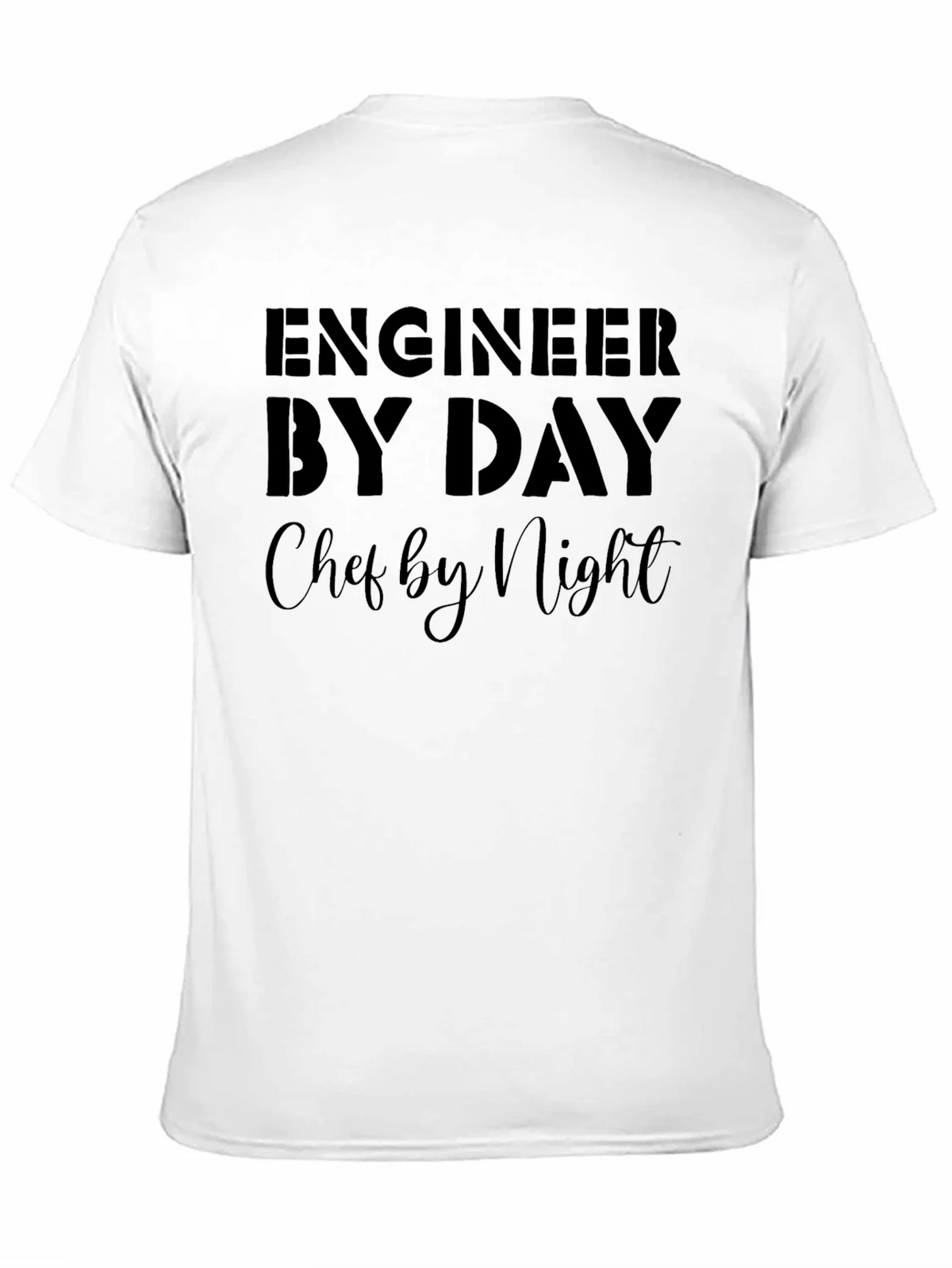 Engineer By Day Chef By Night Black T-Shirt product image 2