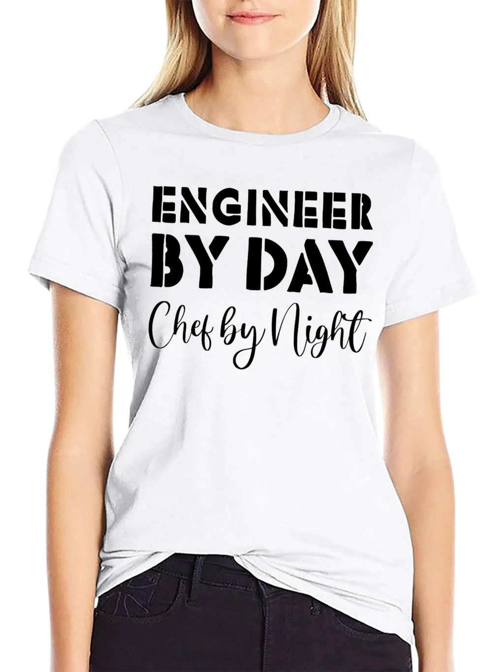 Engineer By Day Chef By Night Black T-Shirt product image 11