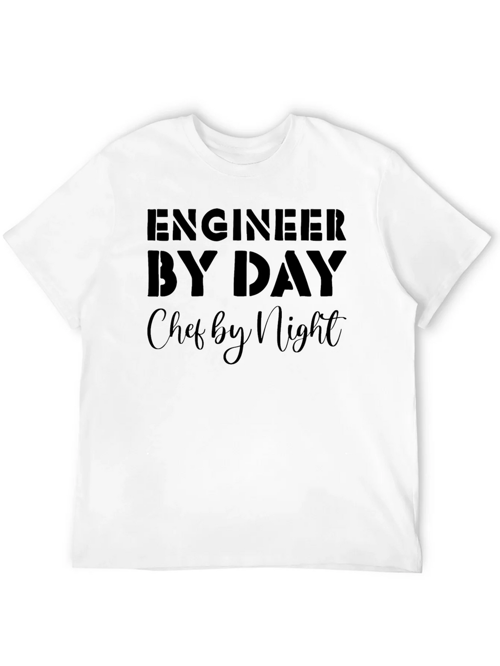 Engineer By Day Chef By Night Black T-Shirt product image 3