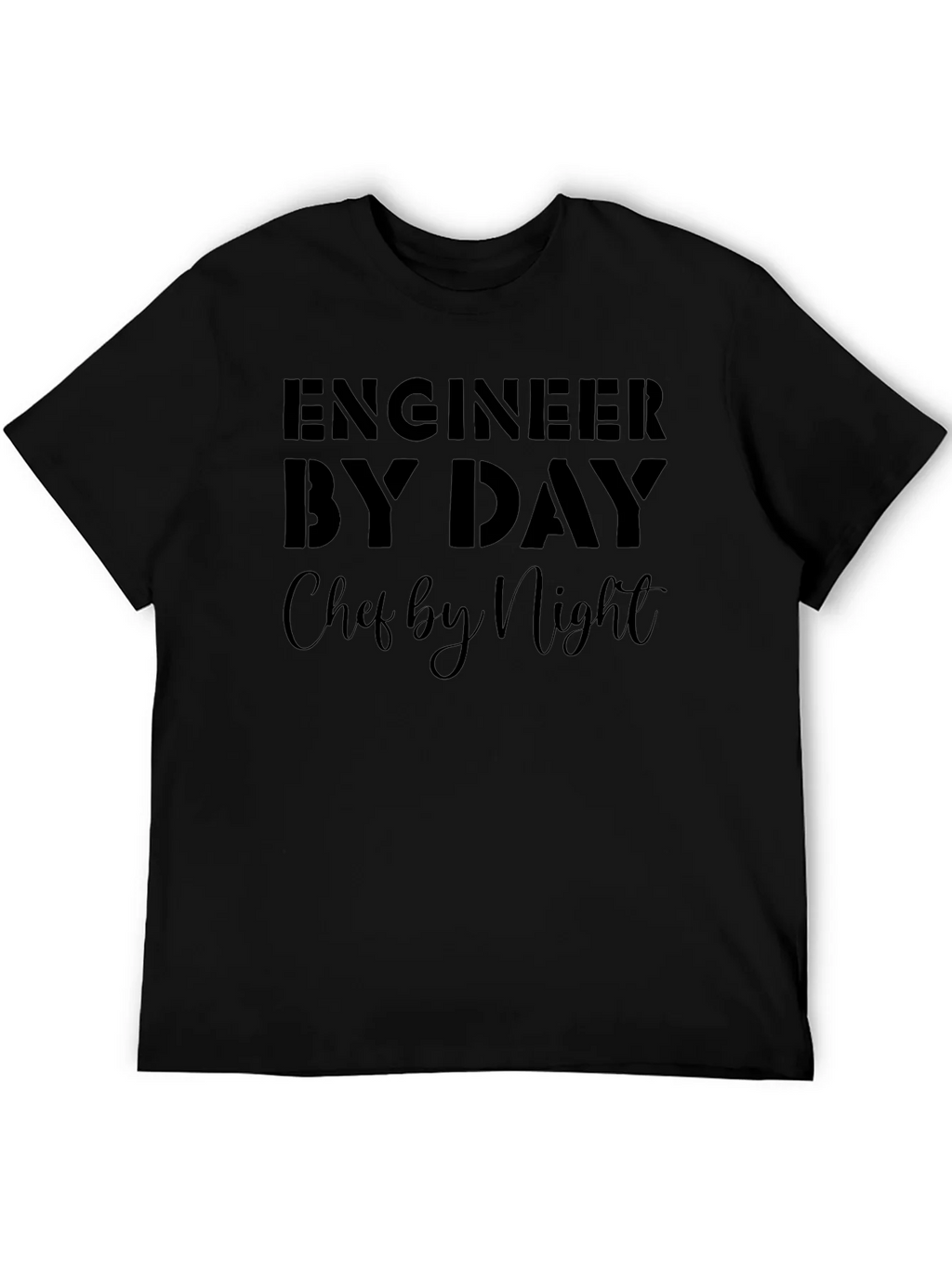 Engineer By Day Chef By Night Black T-Shirt product image 8