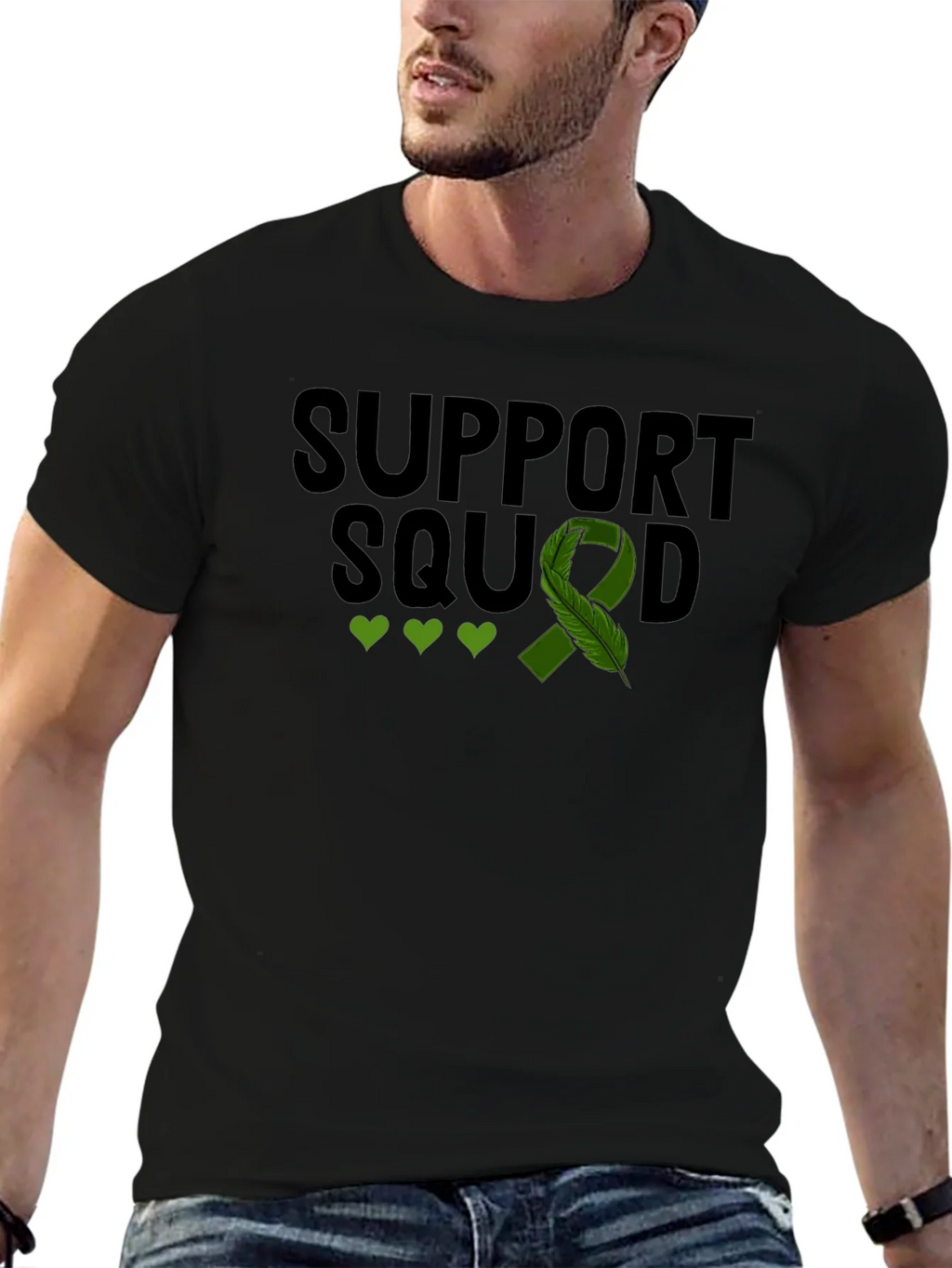 Support Squad T-Shirt - Green Ribbon Mental Health product image 9