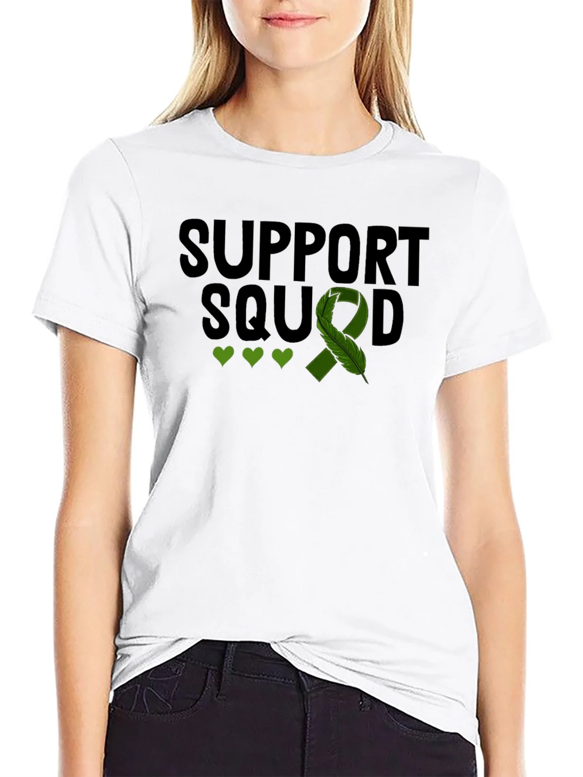 Support Squad T-Shirt - Green Ribbon Mental Health product image 11