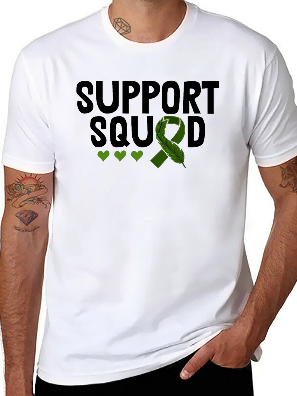 Support Squad T-Shirt - Green Ribbon Mental Health product image 10