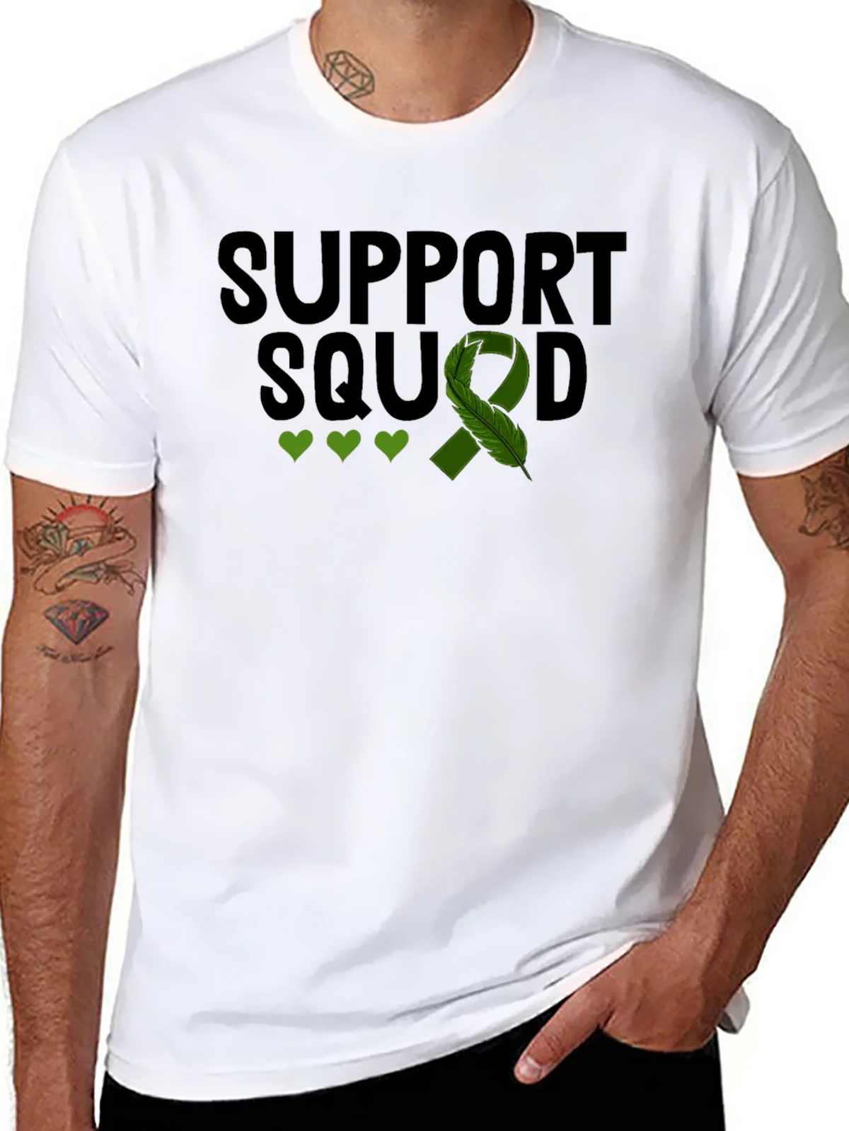 Support Squad T-Shirt - Green Ribbon Mental Health product image 10