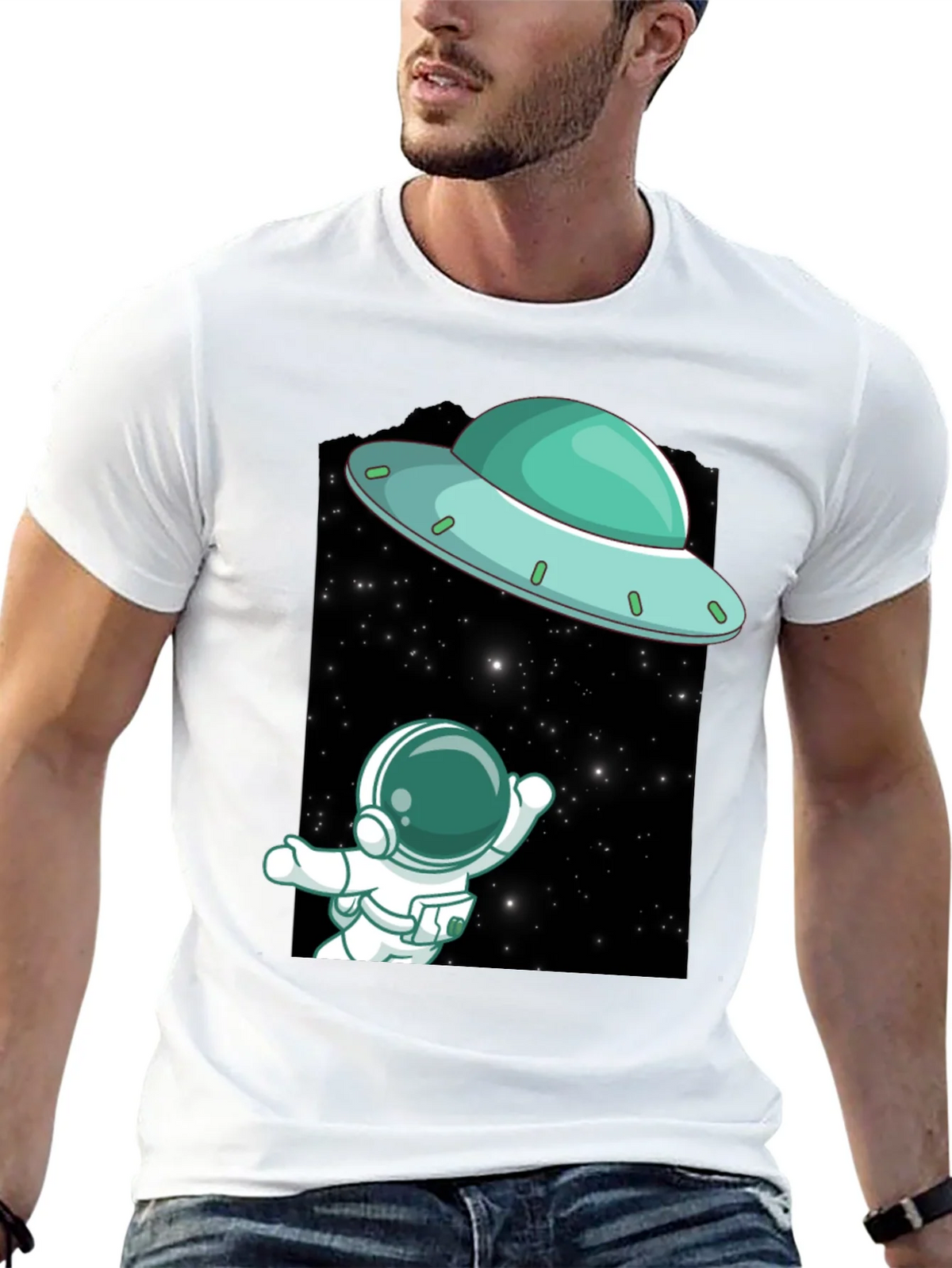 Astronaut & UFO Graphic Tee product image 4