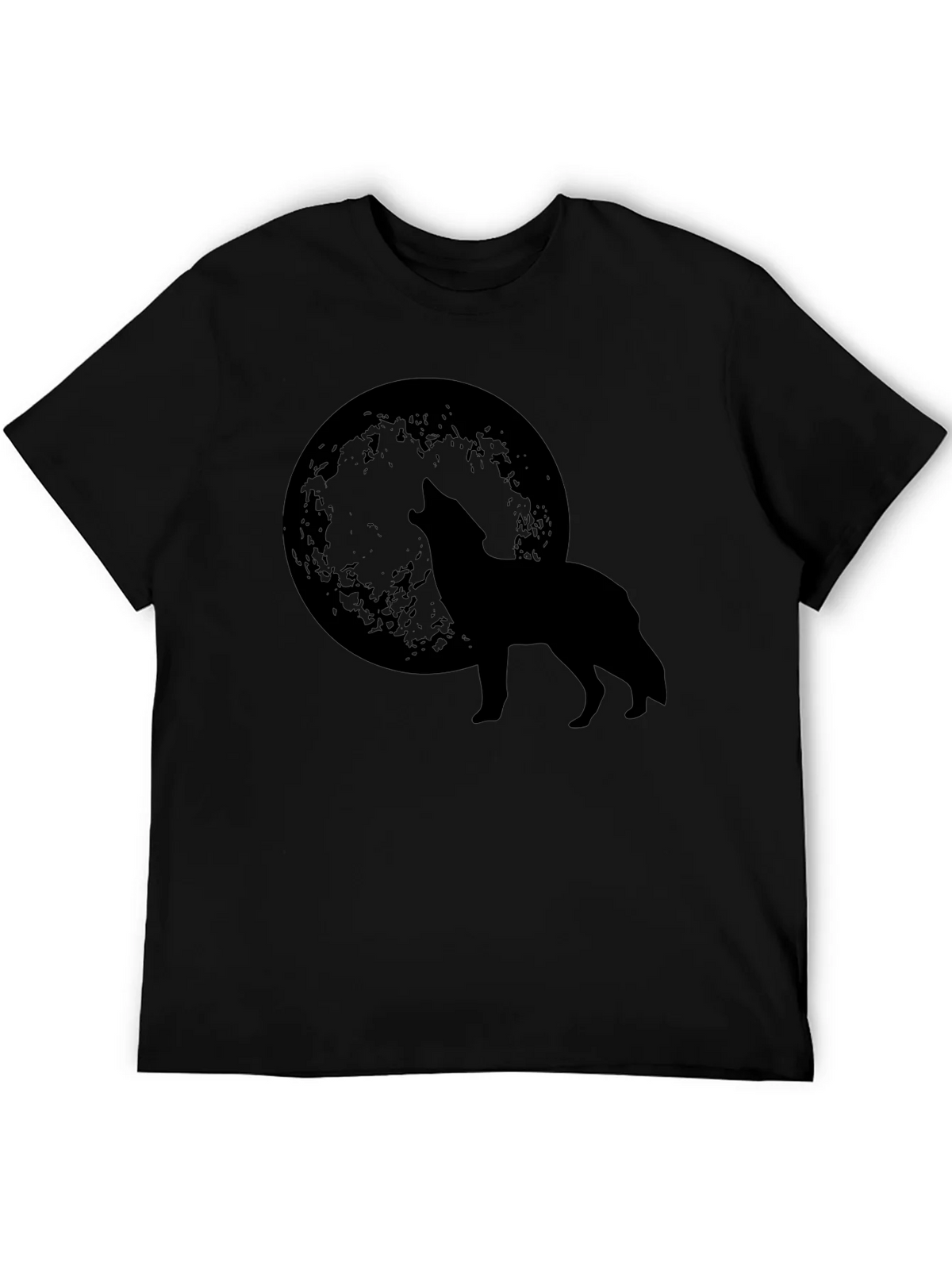 Wolf Howling at Moon Graphic T-Shirt product image 8