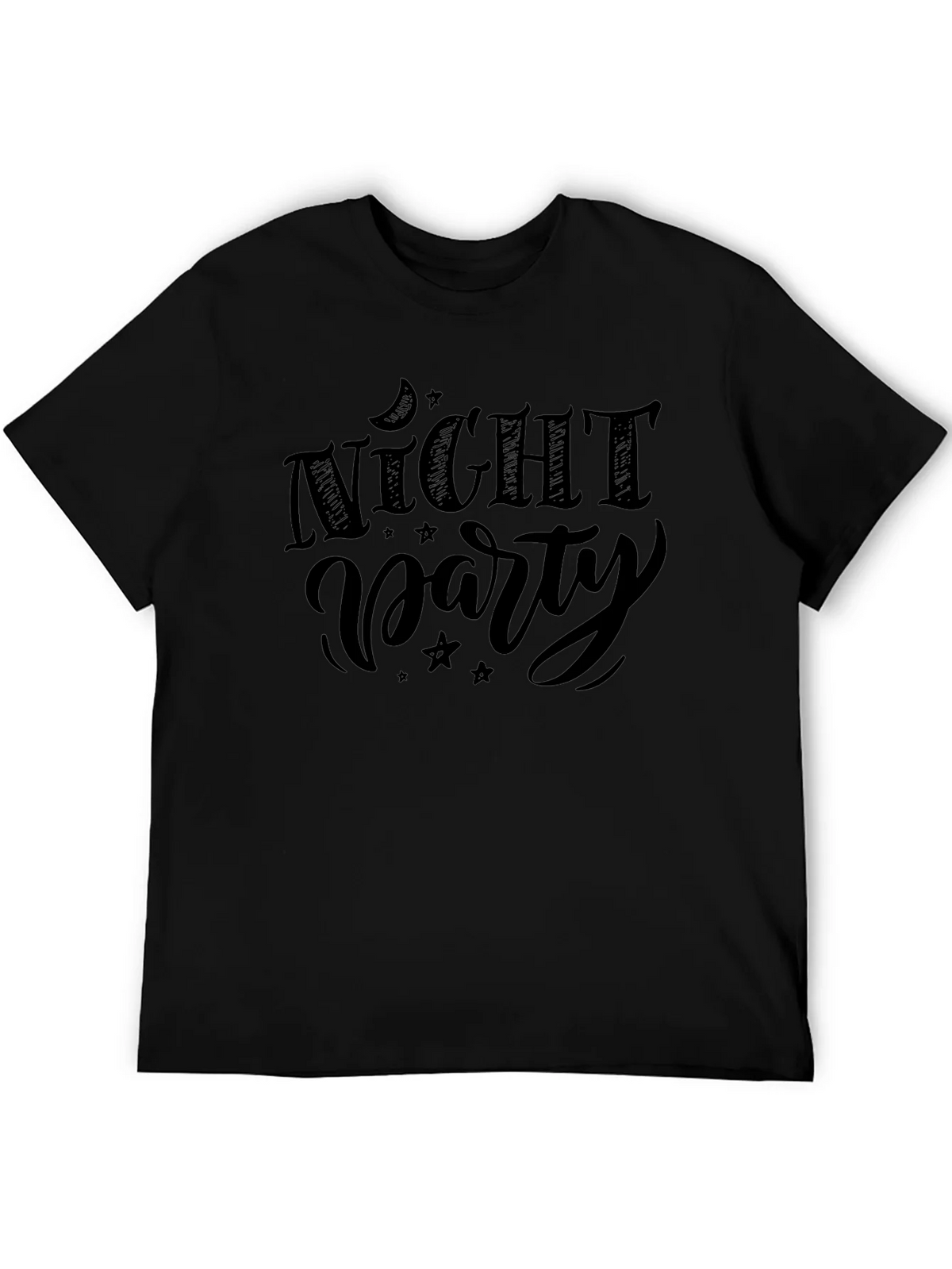 Night Party Graphic Tee - Stylish Black T-Shirt product image 8