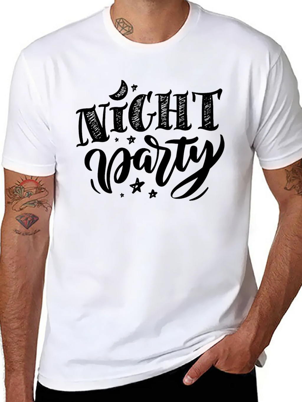 Night Party Graphic Tee - Stylish Black T-Shirt product image 10