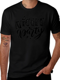 Night Party Graphic Tee - Stylish Black T-Shirt product image 1