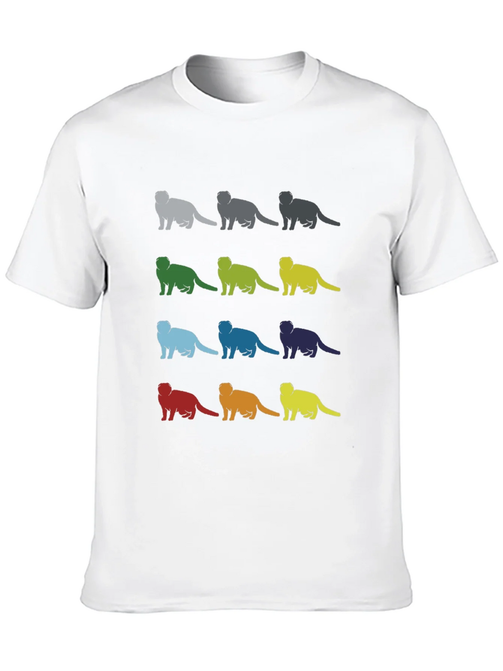 Colorful Ferret Silhouette Graphic T-Shirt product image 12