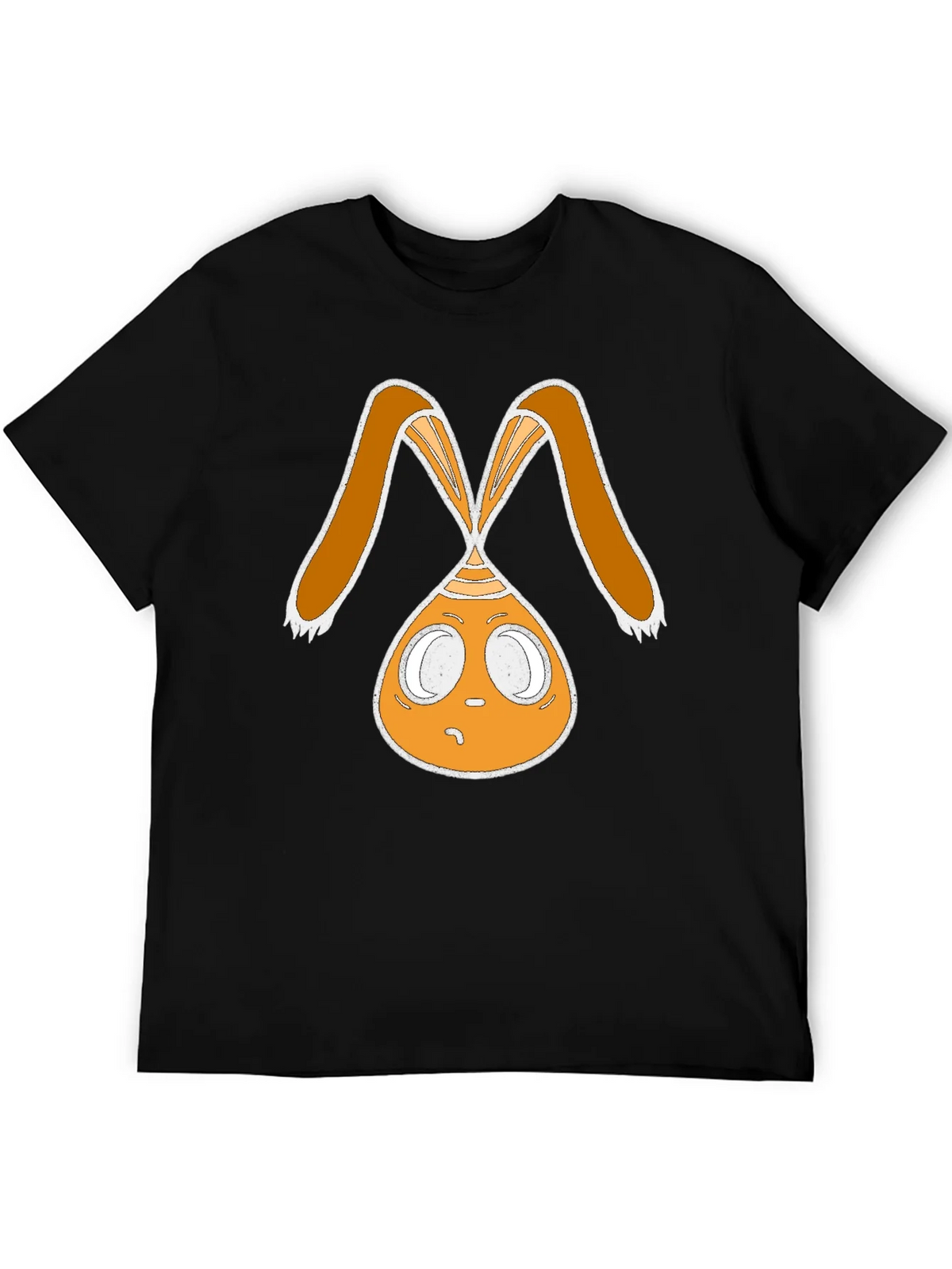 Funky Bunny Graphic Tee - Black Cotton Casual Shirt product image 8