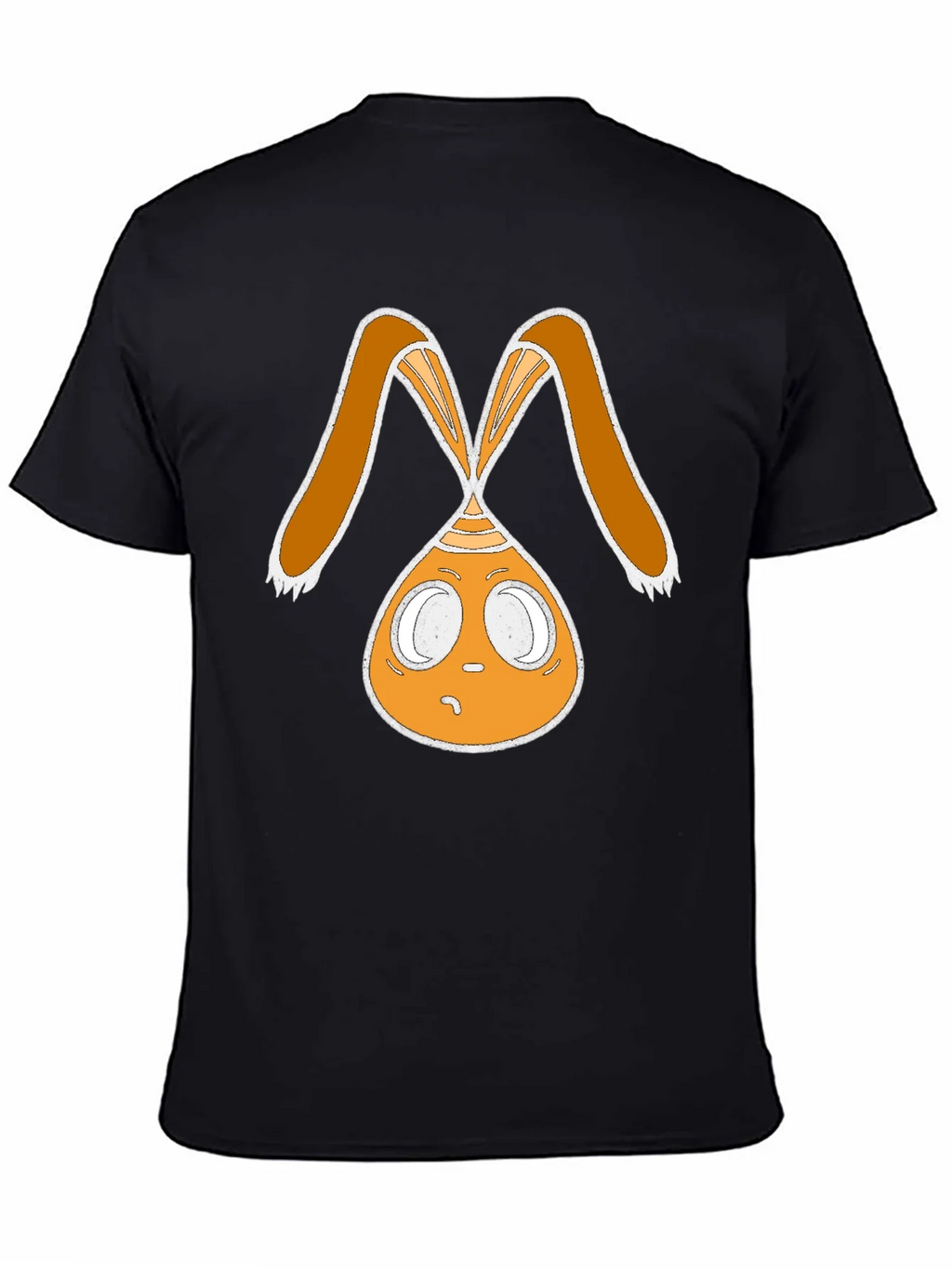 Funky Bunny Graphic Tee - Black Cotton Casual Shirt product image 7