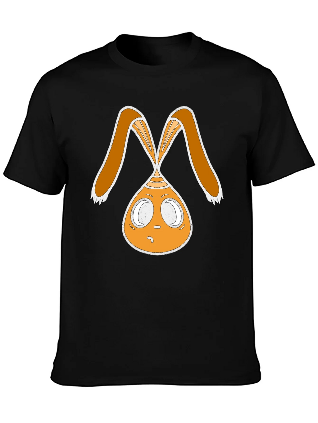 Funky Bunny Graphic Tee - Black Cotton Casual Shirt product image 6
