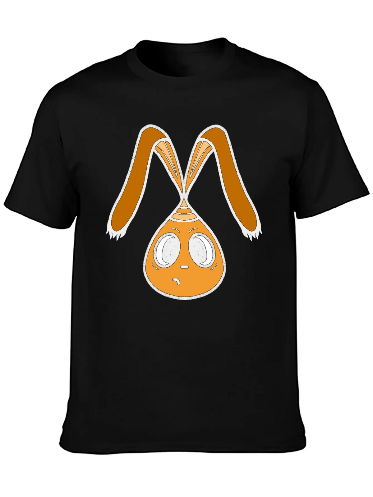 Funky Bunny Graphic Tee - Black Cotton Casual Shirt product image 6
