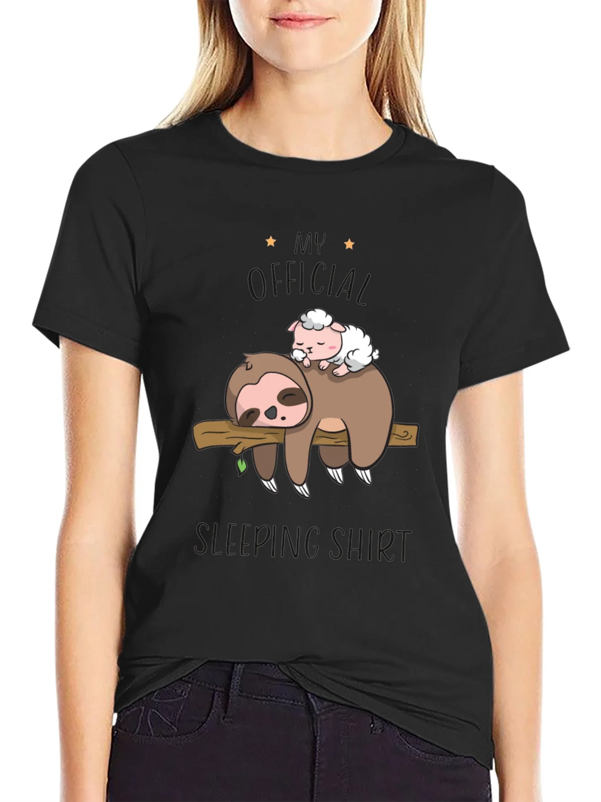 Cute Sloth & Sheep Sleeping Shirt - Super Soft Tee product image 5
