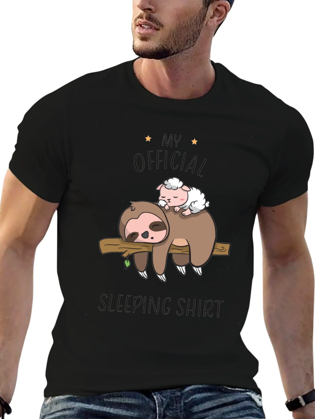 Cute Sloth & Sheep Sleeping Shirt - Super Soft Tee product image 9