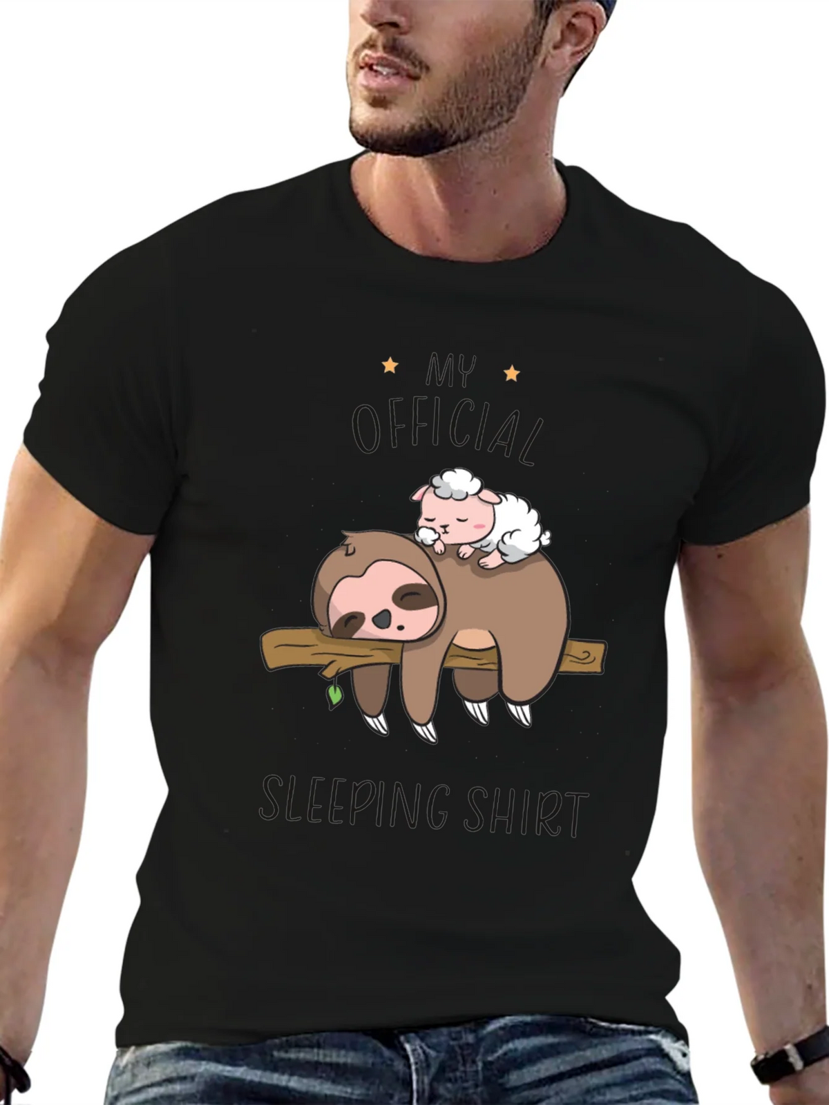 Cute Sloth & Sheep Sleeping Shirt - Super Soft Tee product image 9