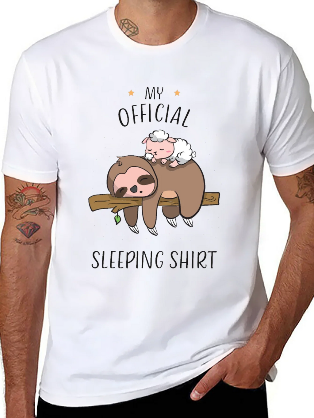 Cute Sloth & Sheep Sleeping Shirt - Super Soft Tee product image 10