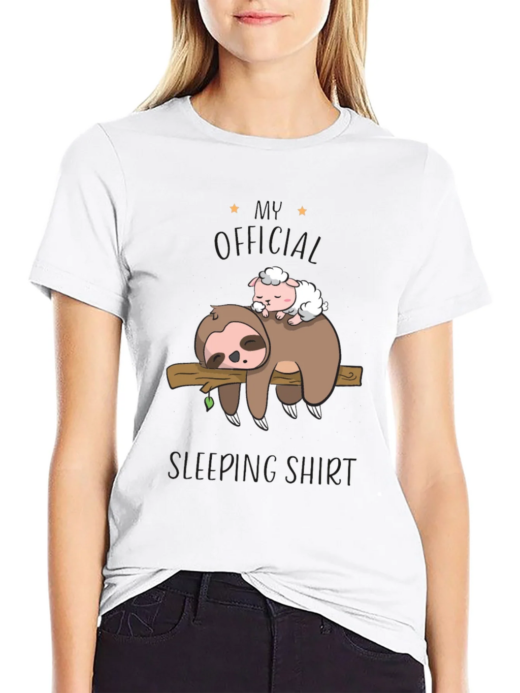 Cute Sloth & Sheep Sleeping Shirt - Super Soft Tee product image 11