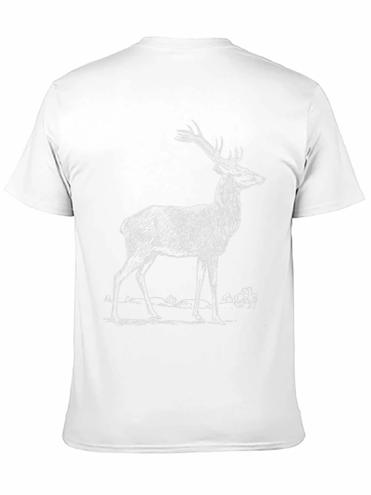 Deer Graphic Print Black T-Shirt product image 2