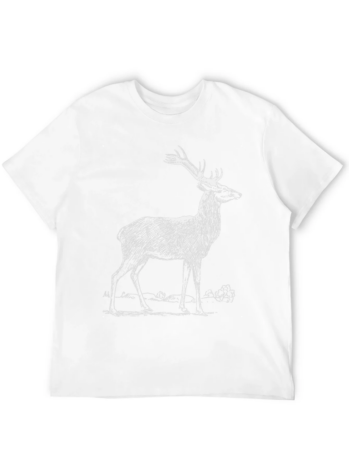 Deer Graphic Print Black T-Shirt product image 3