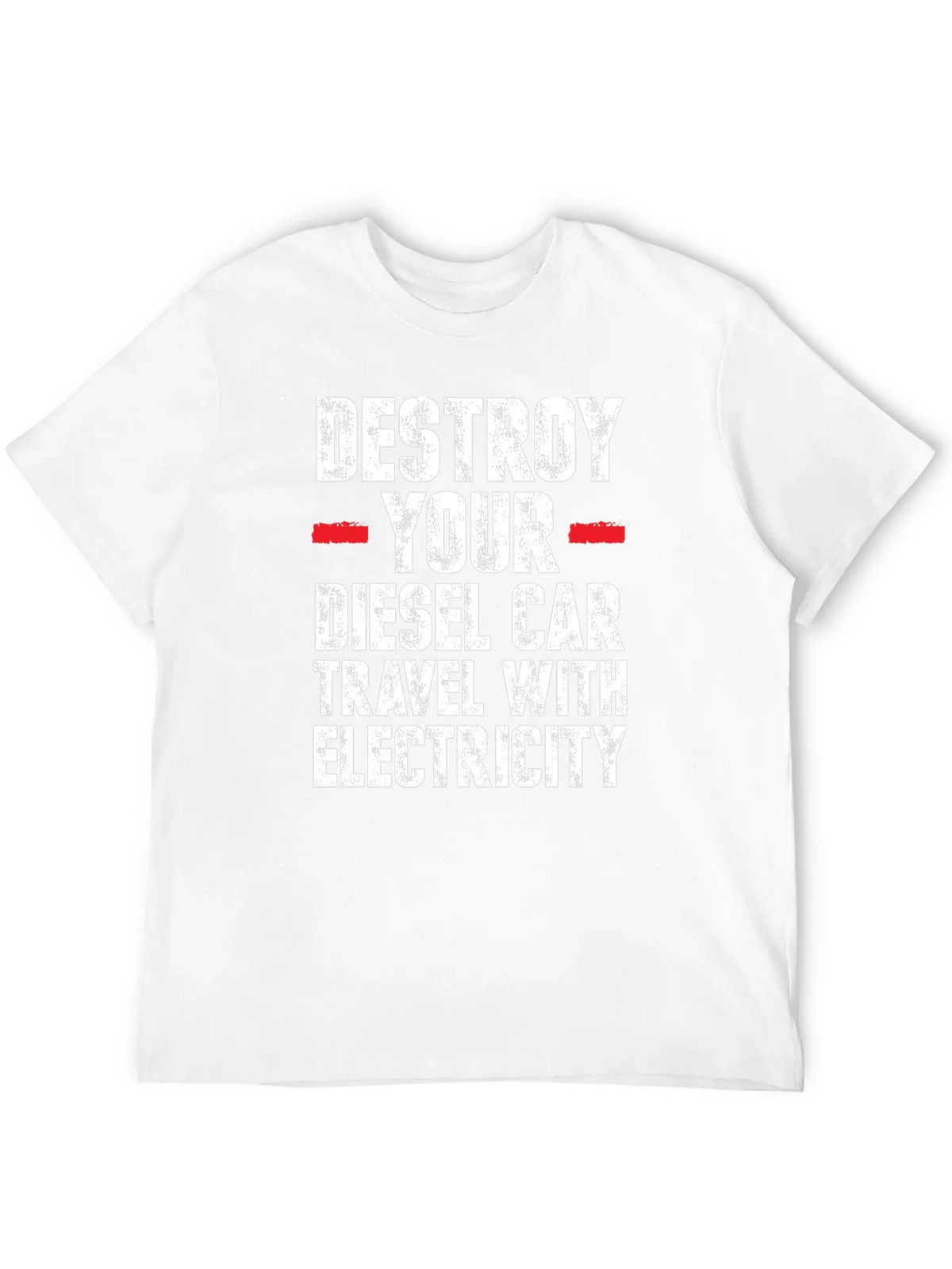 Destroy Your Diesel Car T-Shirt - Travel with Electricity product image 3
