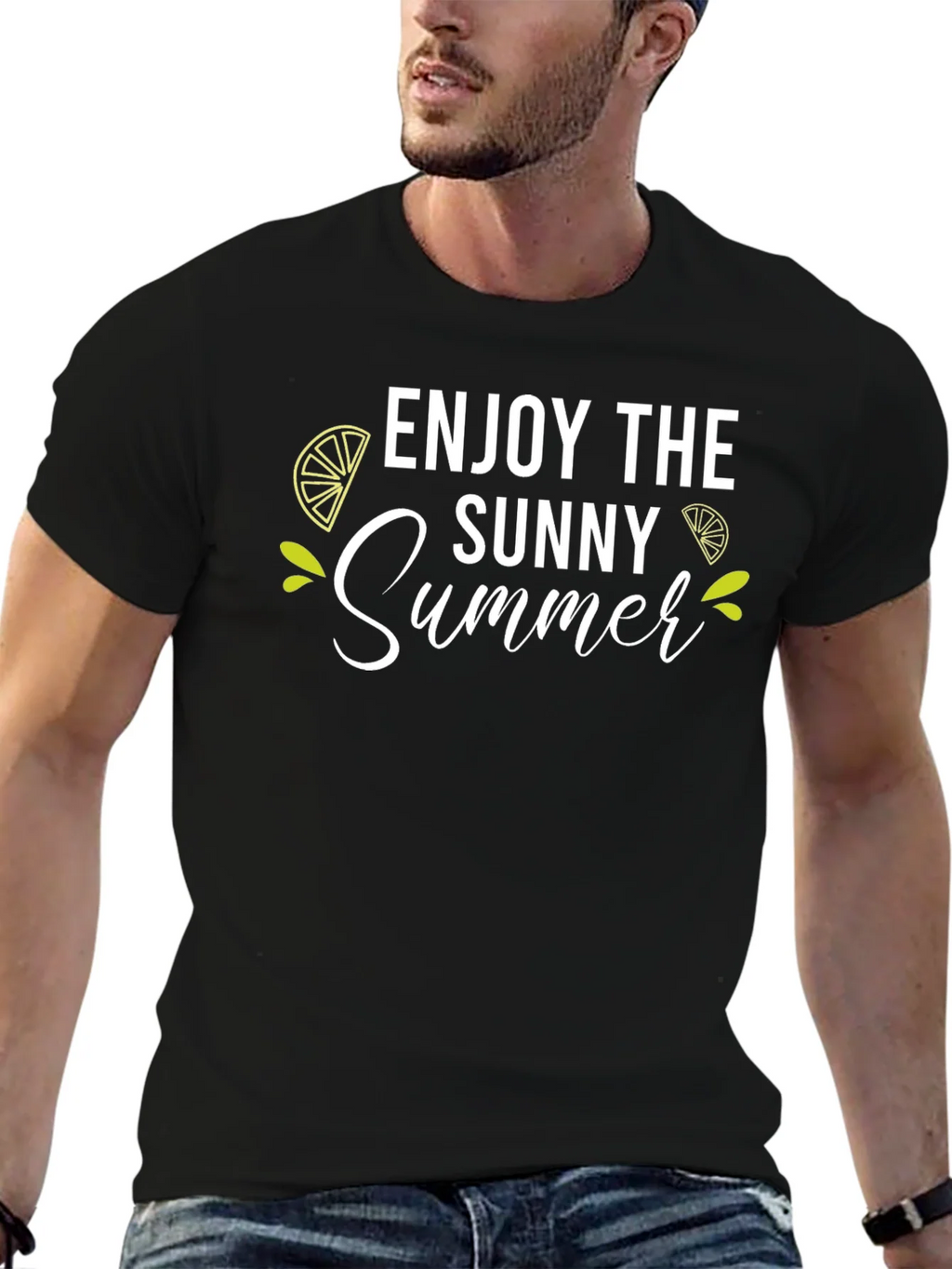Enjoy the Sunny Summer Black T-Shirt product image 9